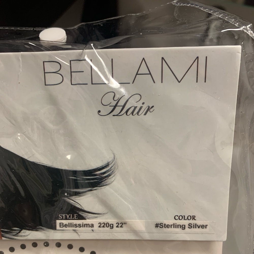 BELLAMI hair clip in extensions Silver